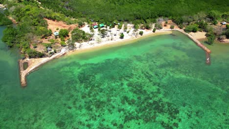 Cabo-Beach-By-The-Harbor-On-A-Clear-Day-Beautiful-White-Sand