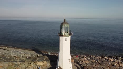 Aerial-footage-of-the-Scituate-Lighthouse