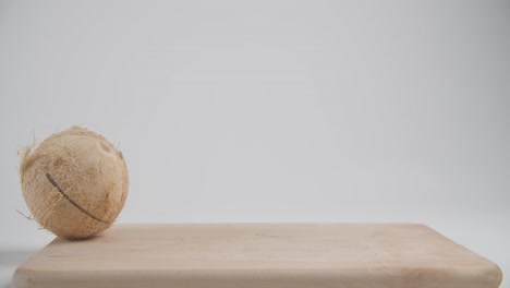 Falling-coconut-hitting-another-coconut