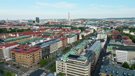 Aerial-towards-the-Svenska-Mässan-convention-center