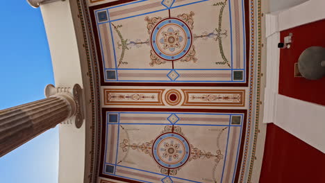 Decorated-ceilings-of-Zappeion-Hall-in-Athens,-Greece