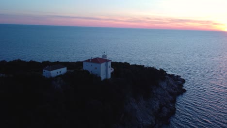 This-is-a-lighthouse-in-Montenegro-at-sunset