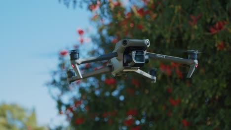 Close-up-of-DJI-Mavic-3-hovering-in-the-air