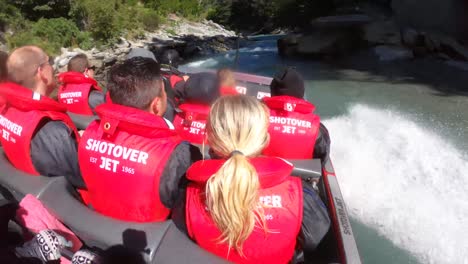 Shotover-Jetbootfahrt-In-Queenstown,-Neuseeland