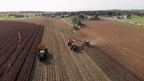 aerial-view-from-ahead-of-a-harvester-picking-seed-corn-for-next-years-planting