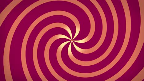 Spiral-twirling-2D-shape-line-animation-optical-illusion-hypnotic-Kaleidoscope-circular-motion-graphics-visual-effect-gradient-background-colour-maroon