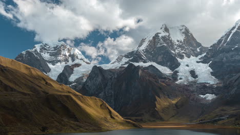 Timelapse,-Cordillera-Huayhuash-Mountain-Range,-Andes,-Peru