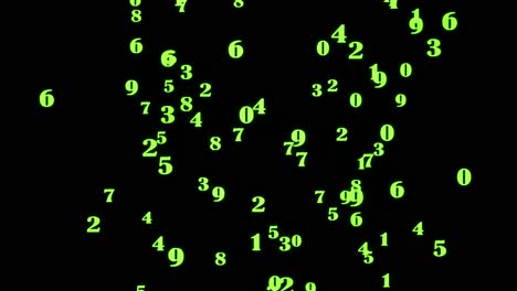 Visual-effects,-VFX,-random-numbers-on-black-background-3D-animation