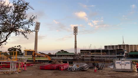 WACA-Cricket-Ground-Redevelopment-Construction-site-digging-machinery