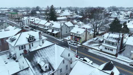 Ciudad-Americana-Durante-El-Invierno