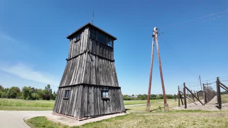 Majdanek-Concentration-Camp-in-Lublin.-Guard-tower