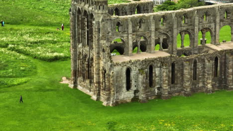 Ruins-Of-Whitby-Abbey-Monastery-In-North-Yorkshire,-England,-United-Kingdom