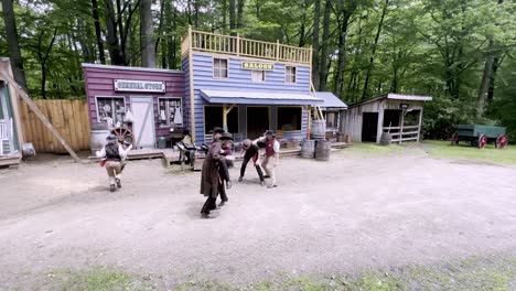 cowboys-fighting-at-tweetsie-railroad-near-boone-nc,-north-carolina