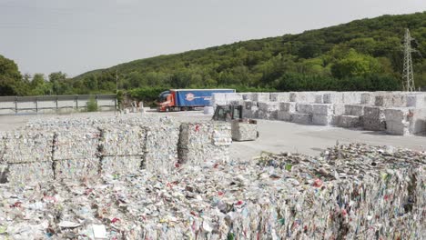 Profile-view-of-waste-treatment-plant-during-daytime-in-France