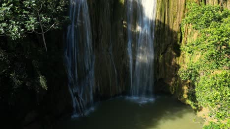 Limon-waterfall-and-natural-pool,-Samana-in-Dominican-Republic