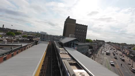 Kensington-Avenue-train-station-with-SEPTA-commuter-passenger-train