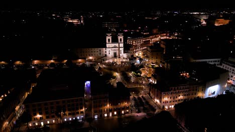 Aerial-Boom-Shot-Above-Spanish-Steps