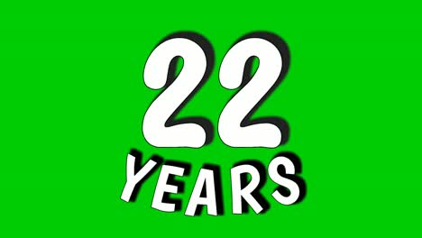 22-years-digit-animation-motion-graphics-on-green-screen