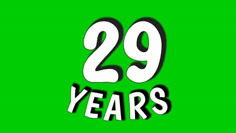 29-years-digit-animation-motion-graphics-on-green-screen