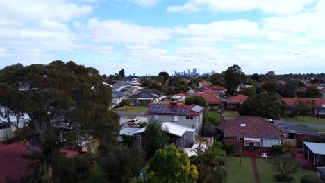 Aerial-view-motion-speed-change---Perth-real-estate-housing---suburban-descending