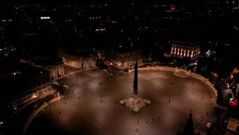 Cinemática-De-Establecimiento-Con-Drones-Sobre-La-Piazza-Del-Popolo