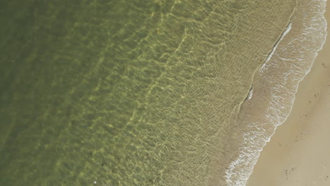 Clear-water-of-ocean-during-sunny-day-in-American-town