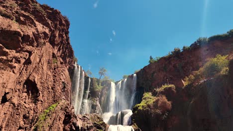 Waterfall,-tall-Ouzoud-falls-natural-tourist-attraction-in-Morocco