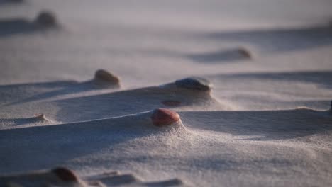 Sand-floating-in-the-strong-wind-on-the-beach