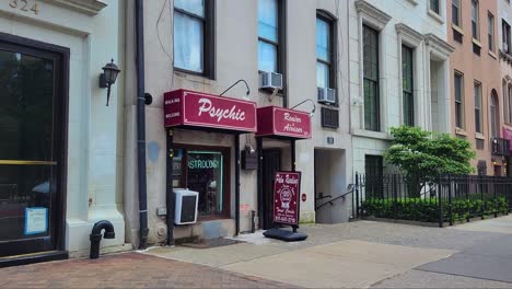 Wide-Shot-of-a-Psychic-Reading-Storefront