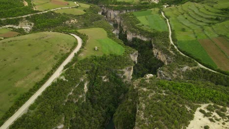 Panorama-of-Albanian-landscape-with-Osum-Canyon-and-river