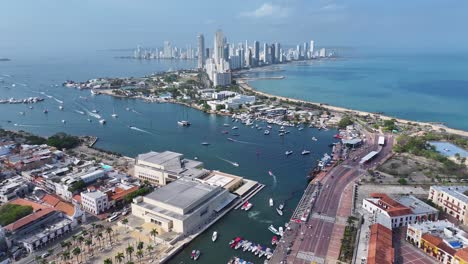 Panoramic-City-At-Cartagena-Das-Indias-In-Bolivar-Colombia