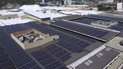 Drone-shot-of-solar-panels-on-commercial-mall