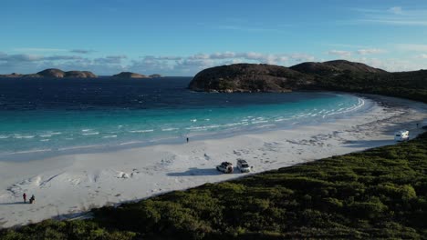 4K30-Slow-motion-Footage-of-People-Walking-on-Lucky-Bay-Beach-Australia