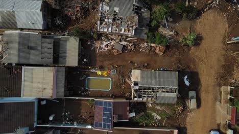 South-Brazil-Floods-2024---Top-down-Drone-shot-of-aftermath-of-floods-in-Cruzeiro-do-Sul-City---Rio-Grande-do-Sul