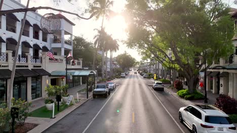 Naples-Florida-low-aerial-retail-boutique-shopping-area