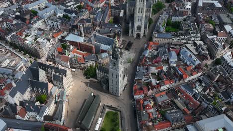 Belfry-of-Ghent,-East-Flanders,-Ghent,-Flemish-Region,-Belgium,-June-2022