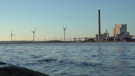 Wind-turbinesvnad-industrial-facility-on-the-shores-of-Aalborg