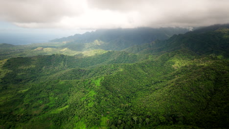 Las-Montañas-Banyuwedang-Cubrieron-Un-Exuberante-Bosque-Tropical-En-Bali,-Indonesia