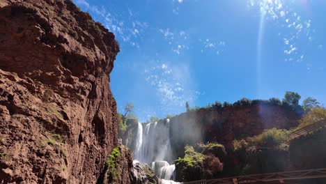 Ouzoud-Falls-Wasserfall-Natur-Natürlicher-Wasserkomplex-Nordafrika,-Marokko