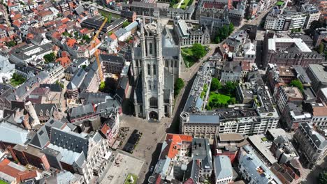 Saint-Bavo's-Cathedral,-East-Flanders,-Ghent,-Flemish-Region,-Belgium,-June-2022