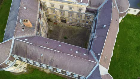 Aerial-View-Of-Kormend-Castle-In-Kormend,-Hungary