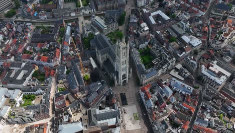 Saint-Bavo's-Cathedral,-East-Flanders,-Ghent,-Flemish-Region,-Belgium,-June-2022