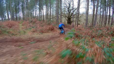 Cable-cam-following-a-Mountain-bike-down-a-trail-at-Cannock-Chase