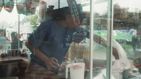 Making-Cotton-Candy-At-childrens-Midway