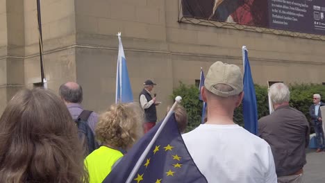 Una-Multitud-De-Personas-En-Una-Manifestación-A-Favor-De-La-UE.