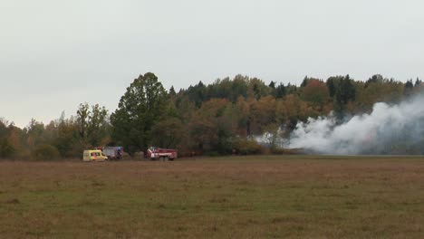 Firemen-Direct-Water-Stream-on-Burning-House