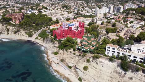 Aerial-image-of-Muralla-Roja,-Spain