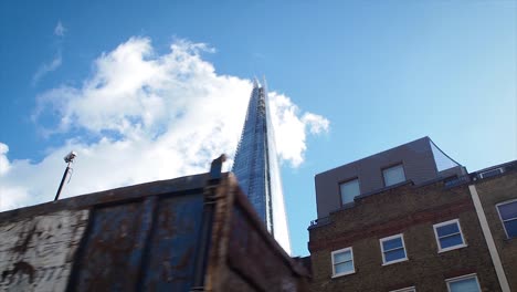 Famosa-Torre-Shard-En-Londres,-El-Edificio-Más-Alto-De-Europa.