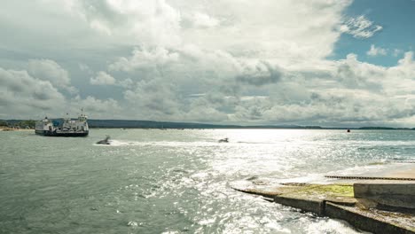 Time-lapse-of-Sandbanks-To-Studland-Chain-Ferry-In-Poole