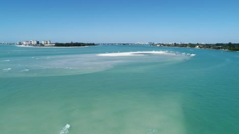 Imágenes-De-Drones-Del-Golfo-De-México-Cerca-De-La-Bahía-De-Tampa-En-Florida